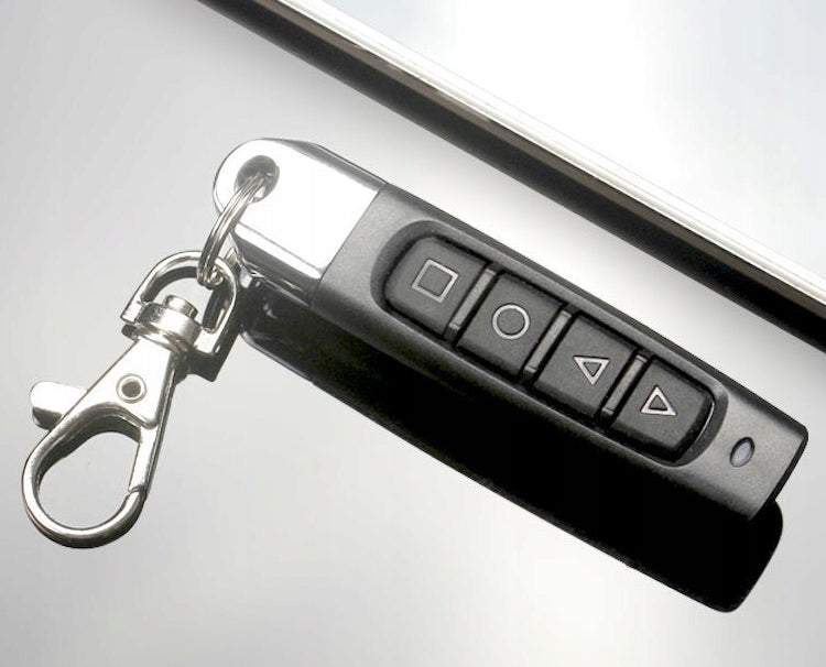 Telecomanda universala auto-copiere, Zola®, pentru poarta electrica, cu 4 butoane, neagra, raza de actiune 50-100m Telecomanda universala auto-copiere, Zola®, pentru poarta electrica, cu 4 butoane, neagra, raza de actiune 50-100m